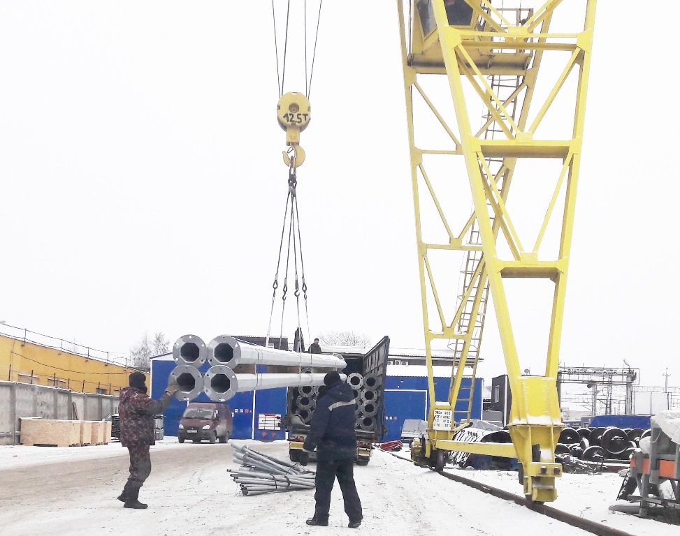 Поставка силовых опор заказчику в г.Пермь