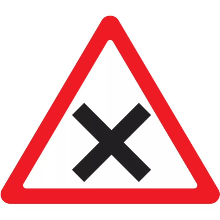 Знак 1.6. Пересечение равнозначных дорог