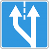 Знак 5.15.4. Начало полосы