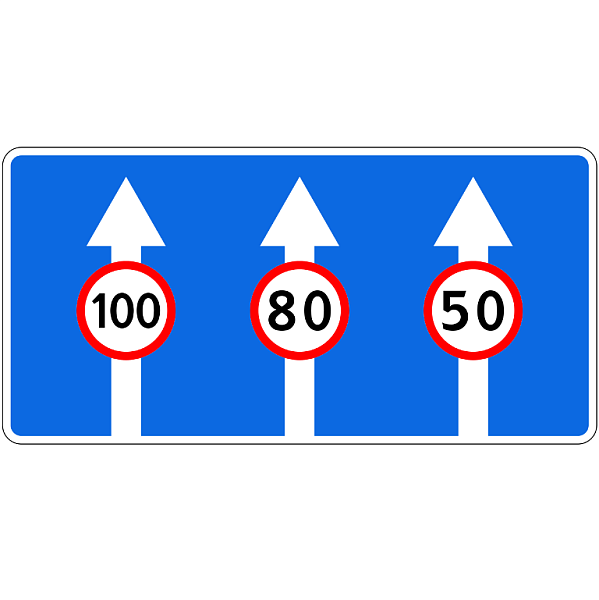 Знак 5.15.8. Число полос