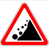 Знак 1.28. Падение камней