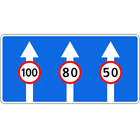 Знак 5.15.8. Число полос