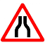 Знак 1.20.1. Сужение дороги.